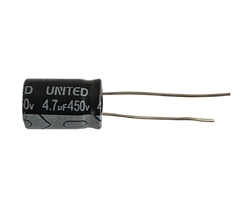 CAPACITOR ELETROLITICO 4,7X450V - 4,7UF X 450V na internet