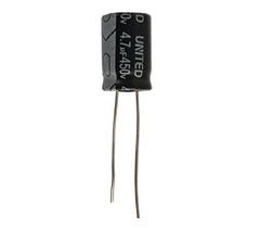 CAPACITOR ELETROLITICO 4,7X450V - 4,7UF X 450V - loja online