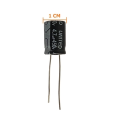 Imagem do CAPACITOR ELETROLITICO 4,7X450V - 4,7UF X 450V