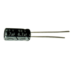 CAPACITOR ELETROLITICO 4,7X63V - 4,7UF X 63V - 105º GRAUS - comprar online