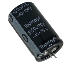 CAPACITOR ELETROLITICO 5000X70V - 5000UF X 70V - 105 GRAUS - comprar online