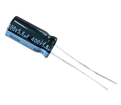 CAPACITOR ELETROLITICO 5,6X400V - 5,6UF X 400V - 105º GRAUS - comprar online