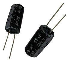 CAPACITOR ELETROLITICO 56X450V - 56UF X 450V - 105 GRAUS - Diprimeira