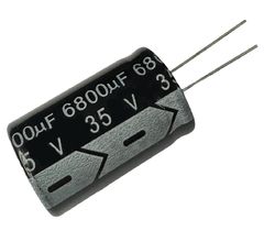 CAPACITOR ELETROLITICO 6800X35V - 6800 UF X 35V - 105º GRAUS
