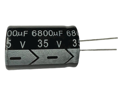 CAPACITOR ELETROLITICO 6800X35V - 6800 UF X 35V - 105º GRAUS - Diprimeira