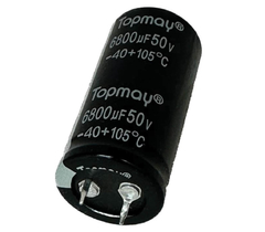 CAPACITOR ELETROLITICO 6800X50V - 6800UF X 50V - 105 GRAUS