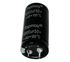 CAPACITOR ELETROLITICO 6800X50V - 6800UF X 50V - 105 GRAUS - comprar online