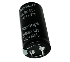 CAPACITOR ELETROLITICO 6800X50V - 6800UF X 50V - 105 GRAUS na internet