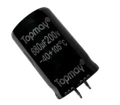 CAPACITOR ELETROLITICO 680X200V - 680 UF X 200V - 105º GRAUS na internet