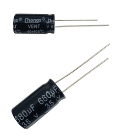 CAPACITOR ELETROLITICO 680 X 35V - 680X35V - 105 GRAUS na internet
