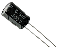 CAPACITOR ELETROLITICO 6,8X400V - 6,8UF X 400V - 105 GRAUS - comprar online