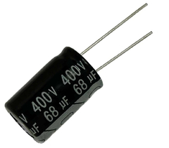 CAPACITOR ELETROLITICO 68X400V - 68UF X 400V - 105 GRAUS - comprar online