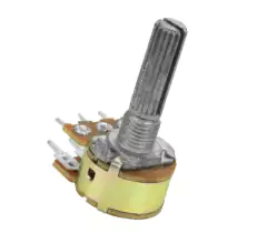 POTENCIOMETRO ROTATIVO DUPLO 1 MEGA - 6 TERMINAIS EXTRIADO L20 - Diprimeira