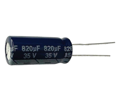 CAPACITOR ELETROLITICO 820X35V - 820UF X 35V - 105º GRAUS na internet