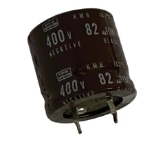 CAPACITOR ELETROLITICO 82X400V - 82UF X 400V - 105 GRAUS