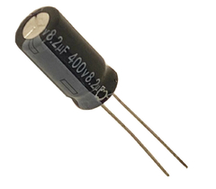 CAPACITOR ELETROLITICO 8,2X400V - 8,2UF X 400V - 105 GRAUS - comprar online