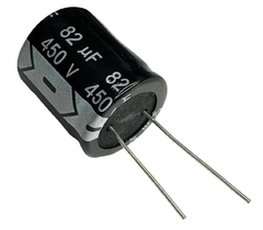 CAPACITOR ELETROLITICO 82X450V - 82UF X 450V - 105º GRAUS