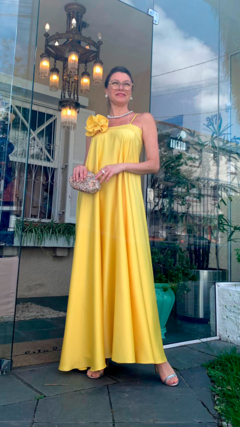 VESTIDO TAMARA CREPE ACETINADO