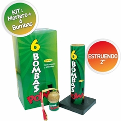 Mortero 6 Bbas. -Kit 6 bbas. 2" estruendo