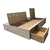 Cama con Cajones 2 Plazas y Media 160x190 Melamina