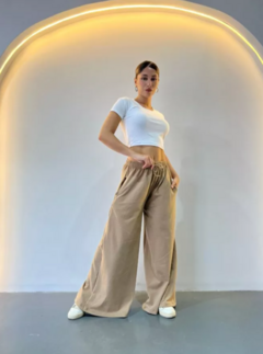 Pantalon Palazzo Darlon Gamuzado 2 Al 5 Mujer Jogging (605)