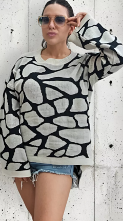 Sweater Amplio Animal Print Premium Mujer Pullover (603) - comprar online