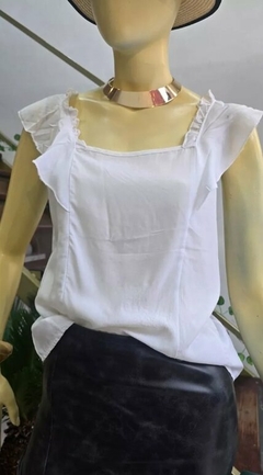 Blusa Manga Volados Mujer Varios Colores Tendencia (560)