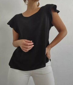 Remera Manga Volados Mujer Varios Talles Y Colores Bakmor (383)