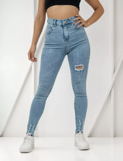 Pantalon Jean Mujer Elastizado Tiro Alto Calidad Premium (27) - BAKMOR