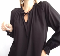 Imagen de Blusa Cuello Mao Volados Mujer Lisa Varios Colores Y Talles (384)