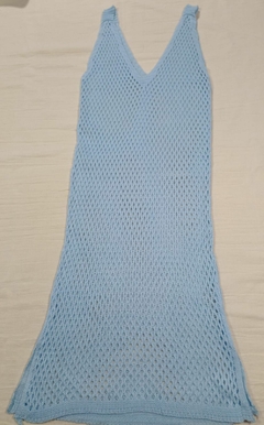 Vestido Calado Playero Mujer Varios Colores Hilo Tejido (114) - comprar online