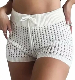 Short Mujer Hilo Calado Playero Verano Calidad Premium (495)