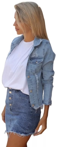 Campera De Jean Mujer Premium Talle 2 A 5 Exclusiva (475) - BAKMOR