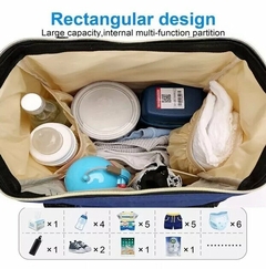 Imagen de Mochila Bolso Maternal Importada Impermeable Compartimentos (167)