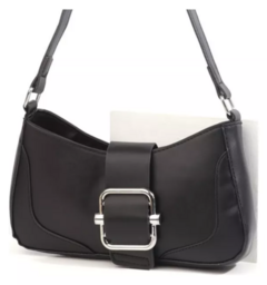 Cartera Mini Bag Simil Cuero Cierre Y Hebilla Imantada Mujer (610)