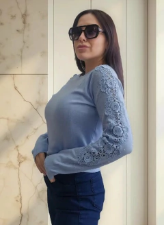Sweater Importado Bremmer Manga Bordada Strass Brillos Mujer (623) en internet