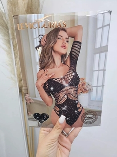 Imagen de Vestido Importado Strass Elastizado Brillos Mujer (247)
