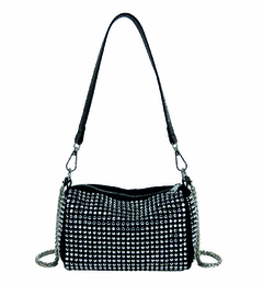 Mini Bag Strass Importado Bolso Cartera Brillos Correa Dama (224)