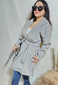 Tapado Mediano Paño Premium Mujer Sobretodo Abrigo Trench (386) - tienda online