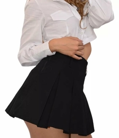 Pollera Tablas Estilo Colegial Gabardina Mujer Plisada (471) - comprar online