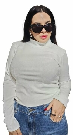 Top Media Polera Morley Clasica Dama Manga Larga Vs. Colores (35) en internet
