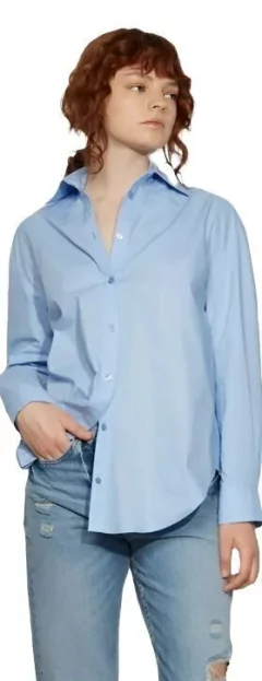 Camisa Basica Uniforme Manga Larga Lisa Mujer Entallada (12) - tienda online
