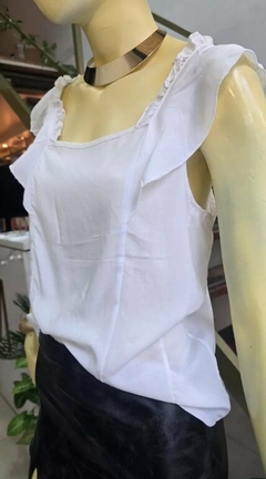 Imagen de Blusa Manga Volados Mujer Varios Colores Tendencia (560)