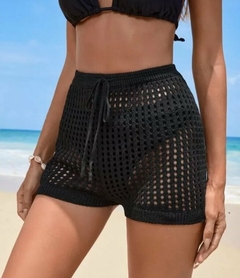 Short Mujer Hilo Calado Playero Verano Calidad Premium (495)