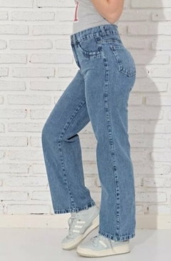 Pantalon Jean Recto Rigido Mujer 36 A 46 Tendencia (585)