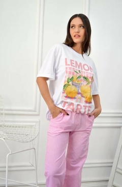 Remera Remeron Oversize Estampado Limon Mujer Premium (504)