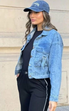 Campera Jean Mujer Cargo Premium Oversize (562) en internet