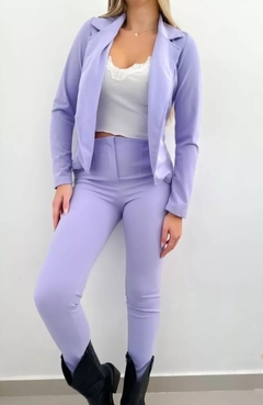 Traje Sastrero Blazer Y Pantalon Tiro Alto Creppe 2 Piezas (260) - tienda online