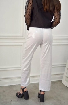 Pantalon Palazzo Lentejuelas Brillo Mujer (503) - BAKMOR
