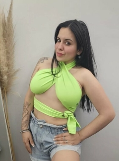 Top Mil Usos Con Argolla Lycra Premium Dama Noche Infinito (72) - tienda online
